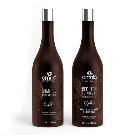 Omniá Coffee Shampoo – Voedende en Gladmakende Volumeverminderende Behandeling 1x2L - Omnia Cosmetics