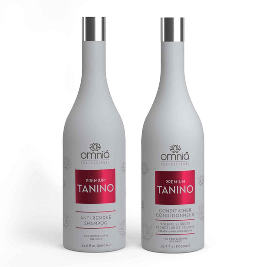 Omnia Tanin – Shampoo + Volumeverminderende Behandeling op Basis van Proteïnen 1x2L - Omnia Cosmetics