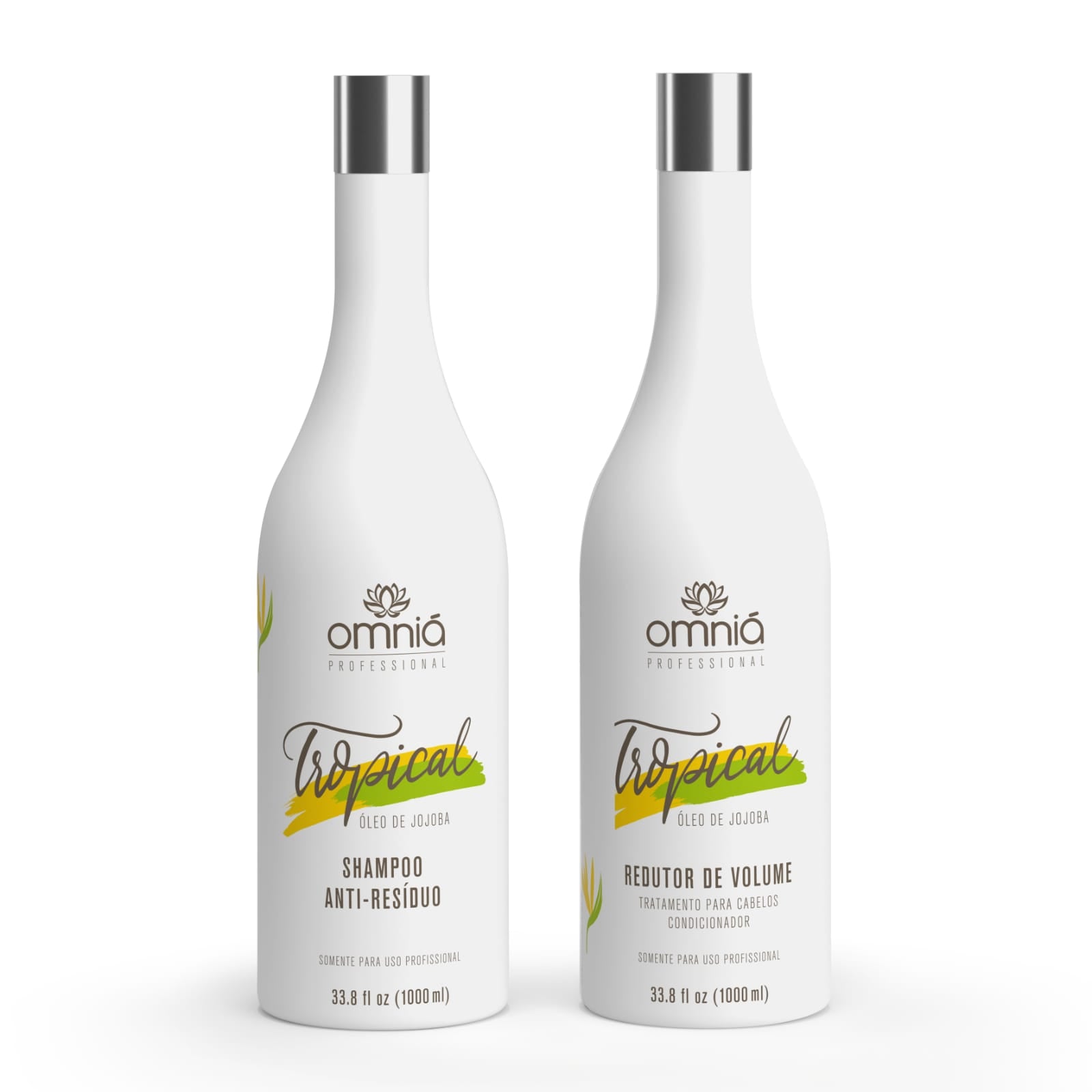 Omniá Tropical Shampoo – Professionele Volumeverminderende Behandeling met Natuurlijke Extracten 1x2L - Omnia Cosmetics