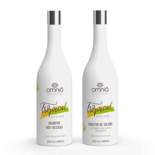 Omniá Tropical Shampoo – Professionele Volumeverminderende Behandeling met Natuurlijke Extracten 1x2L - Omnia Cosmetics