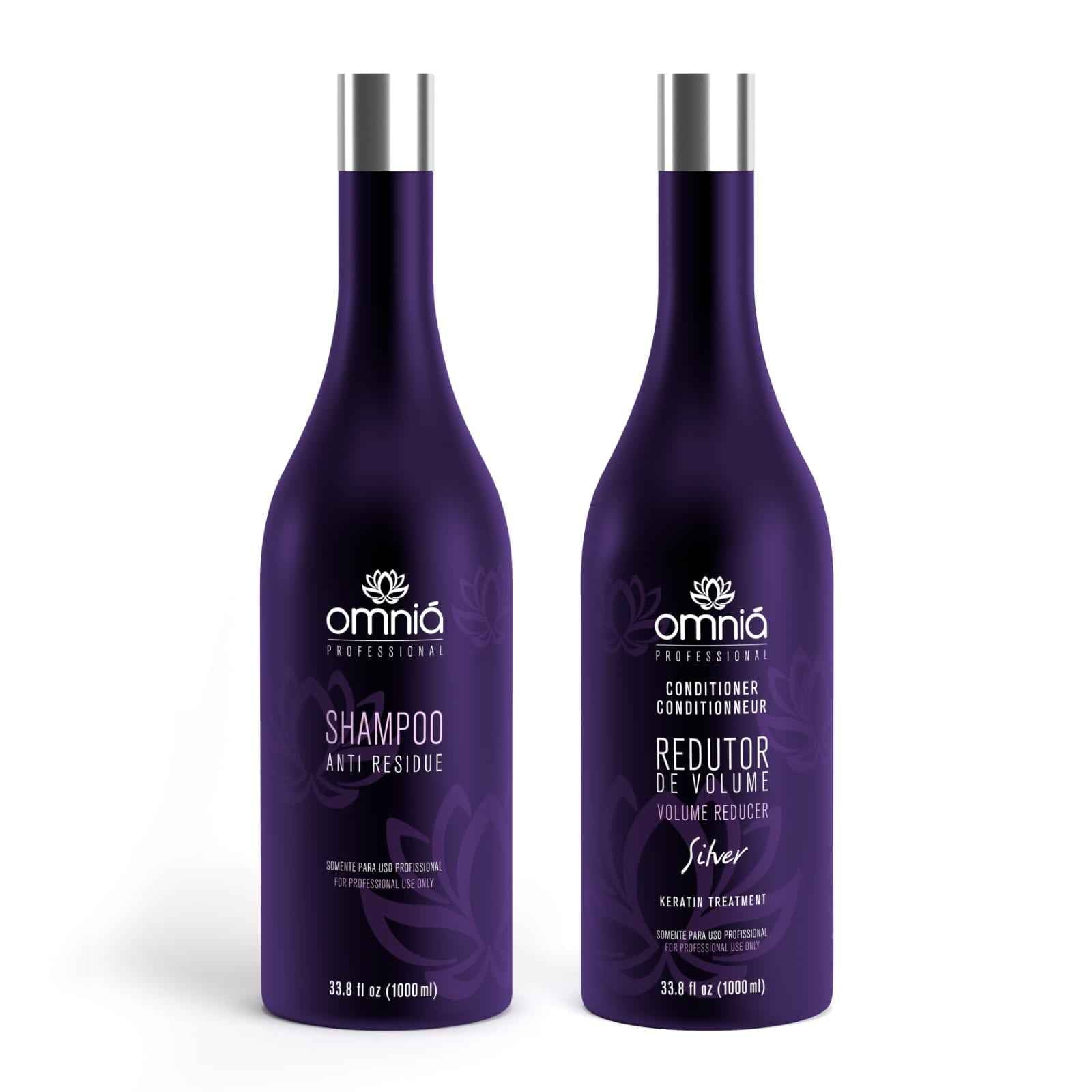 Omniá Silver - Behandeling voor Blond Haar 1x2L - Volumeverminderende Omniá Silver Blond Haar Behandeling - Omnia Cosmetics
