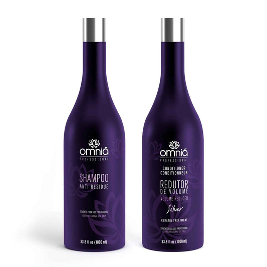 Omniá Silver - Behandeling voor Blond Haar 1x2L - Volumeverminderende Omniá Silver Blond Haar Behandeling - Omnia Cosmetics
