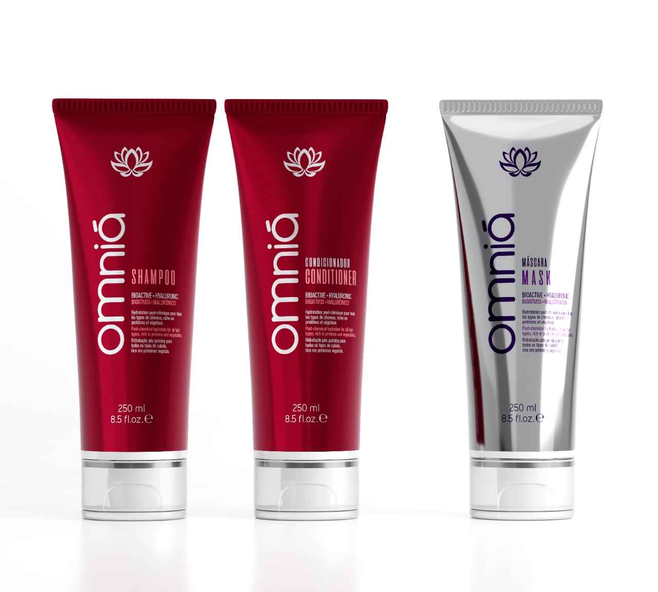 Omnia Violeta Kit voor blond haar – Ontgelende Verzorging 3x250ml - Omnia Cosmetics