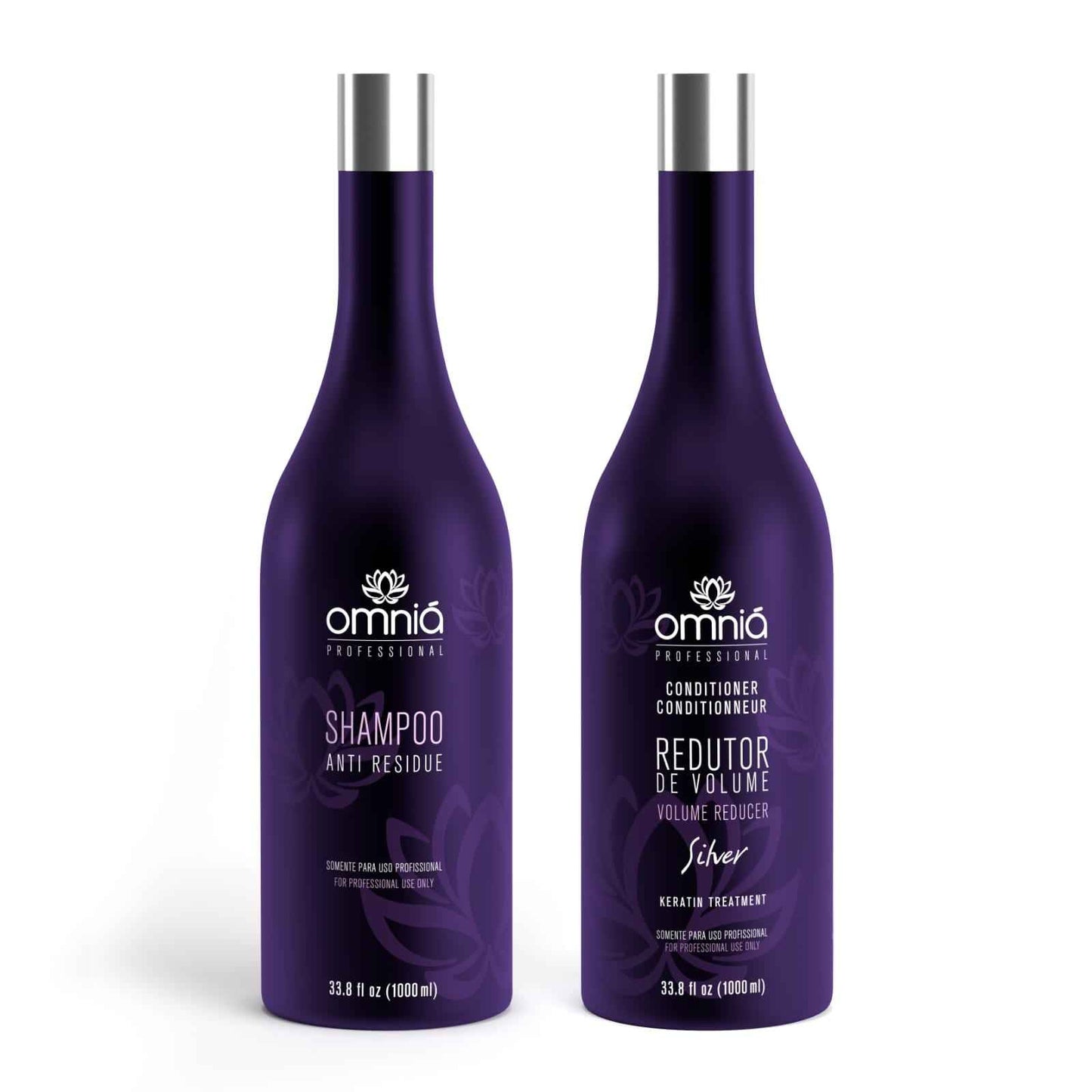 Omniá Silver - Behandeling voor Blond Haar 1x2L - Volumeverminderende Omniá Silver Blond Haar Behandeling - Omnia Cosmetics